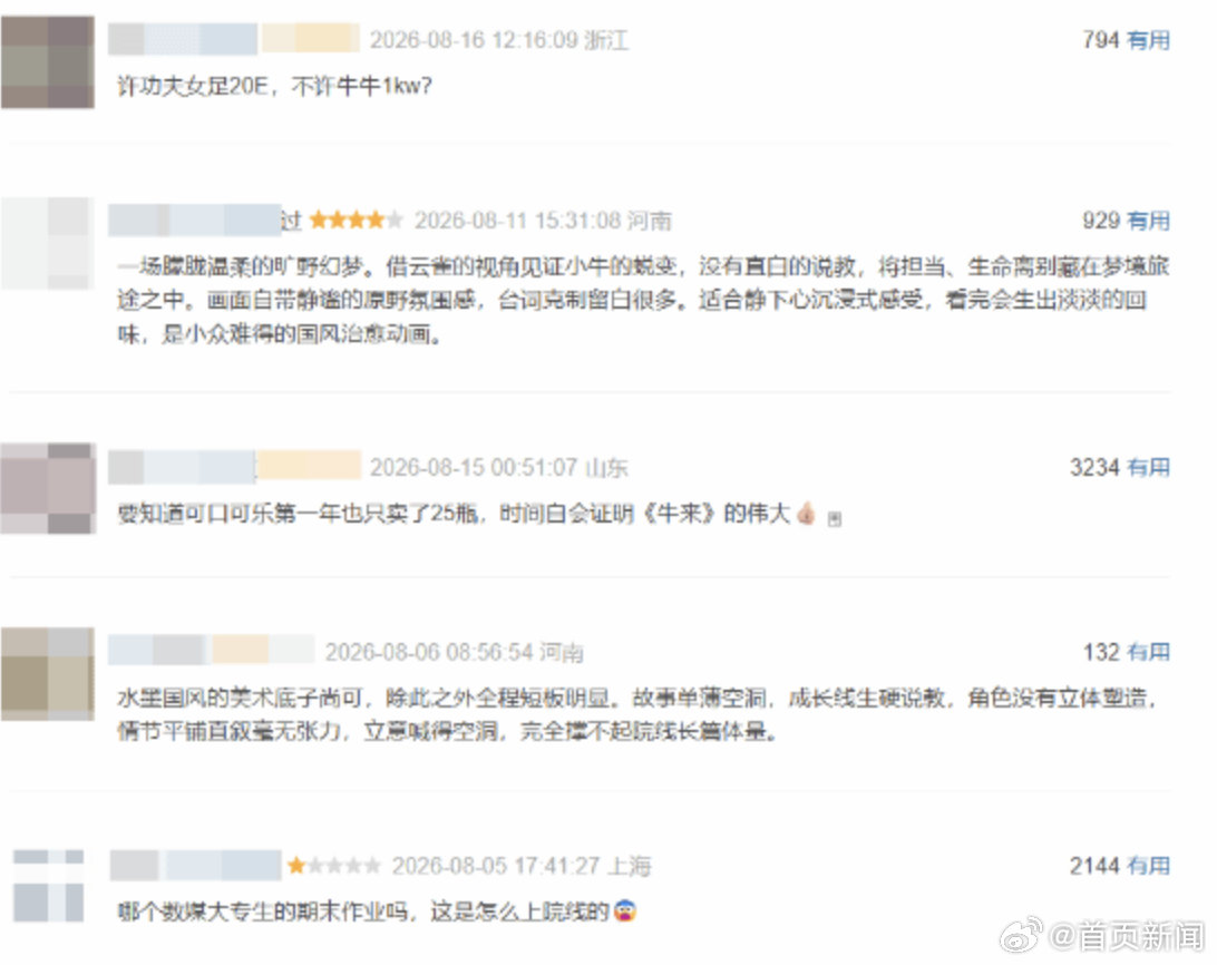 【牛来豆瓣超万条评论，但至今未开分】因建模粗糙意外走红的电影《牛来》已上映两周，