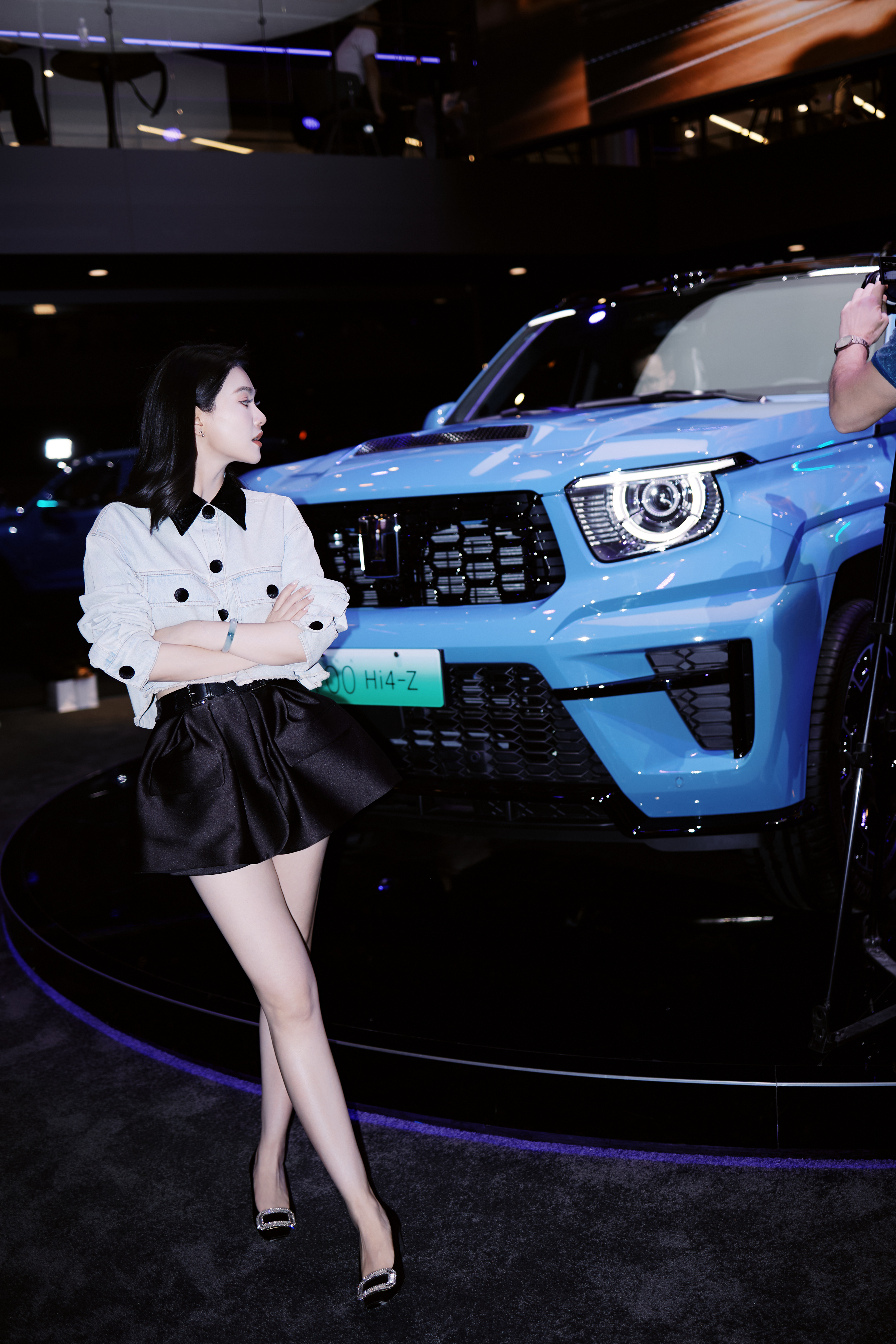 早今天继续逛【北京车展】请喝咖啡的姐姐来了评论区抓3个宝宝，请你喝美式！！！【՞