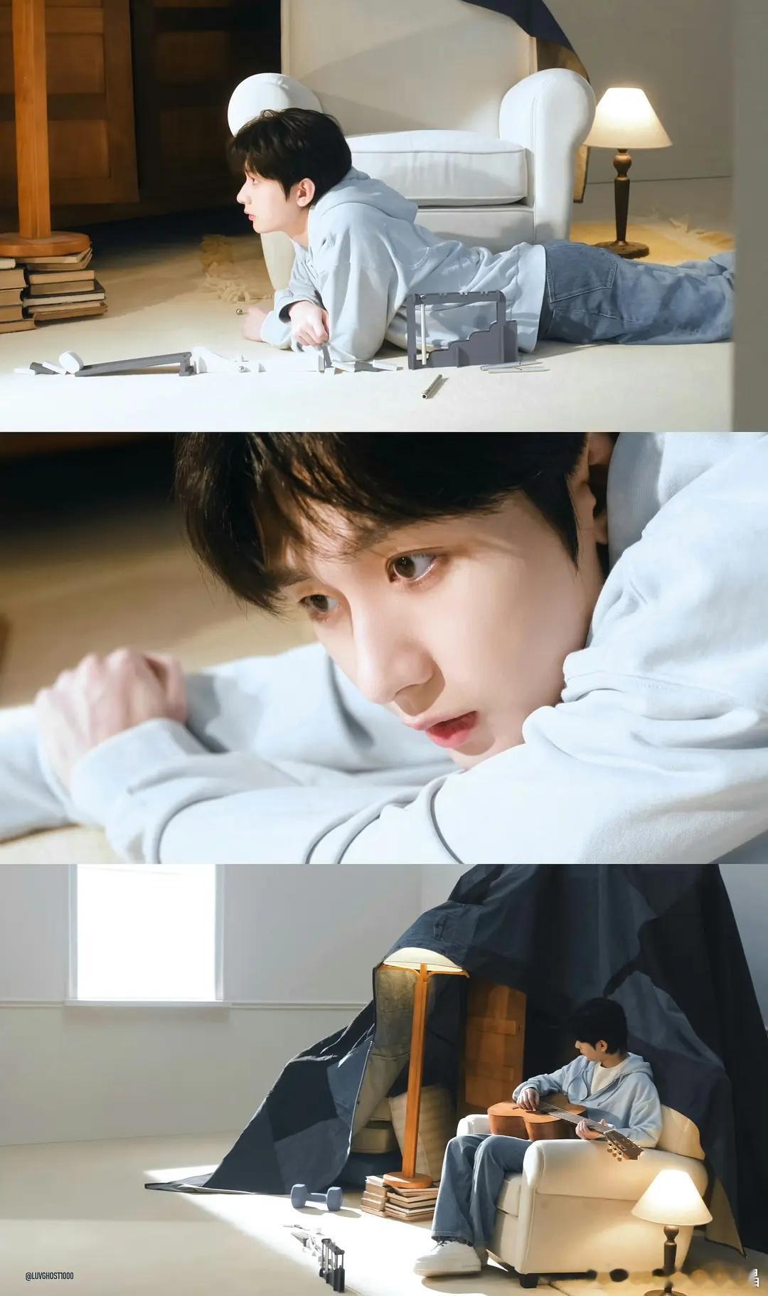 这个拍摄角度好嬷嬷啊，像他一贯的巨baby路线。 