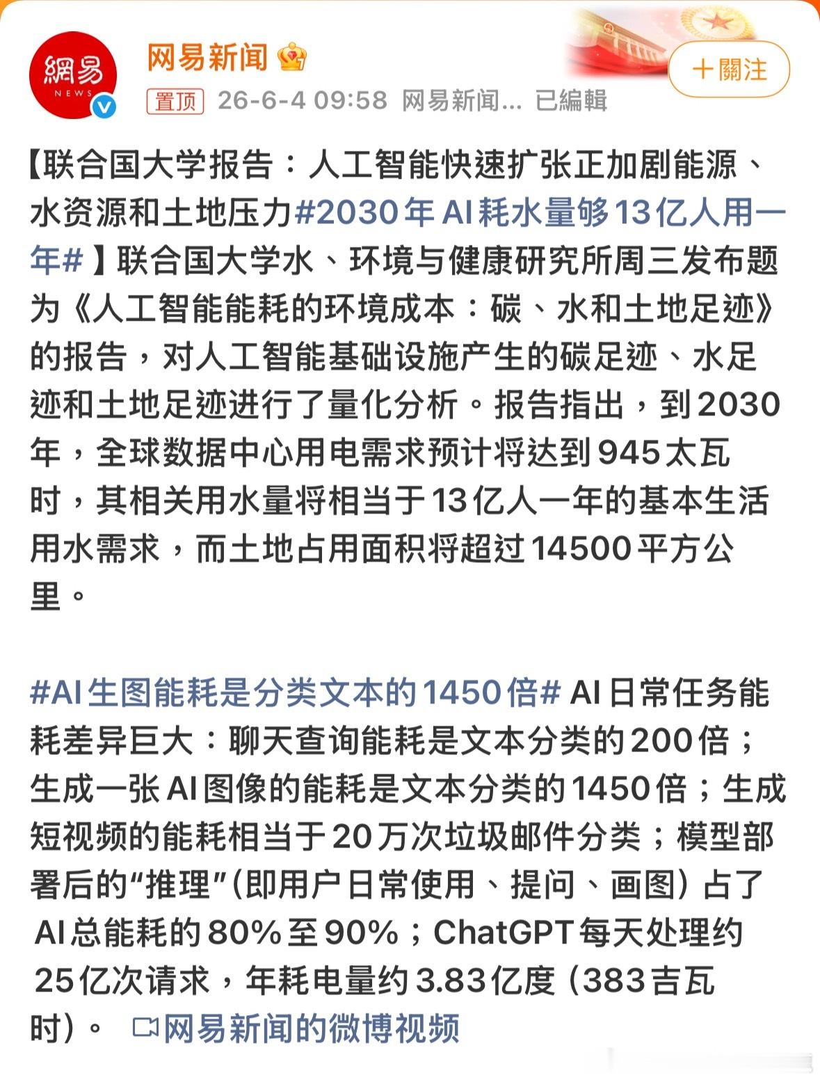 幾個月前叫人養龍蝦養龍蝦當然要水呀2030年ai耗水量够13亿人用一年諸葛臥龍反