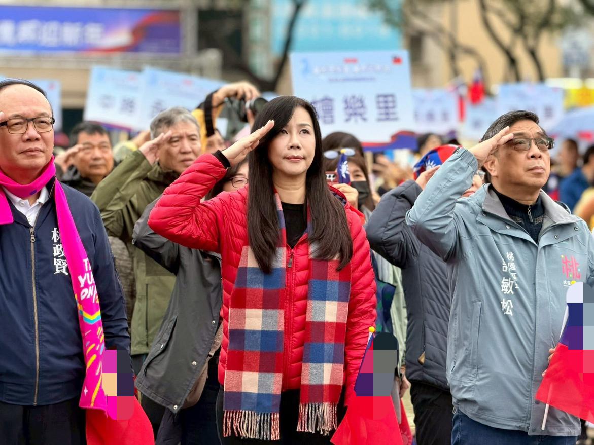 国民党副秘书长万美玲元旦出席升旗典礼　期盼两岸和平发展

国民党立委、副秘书长万