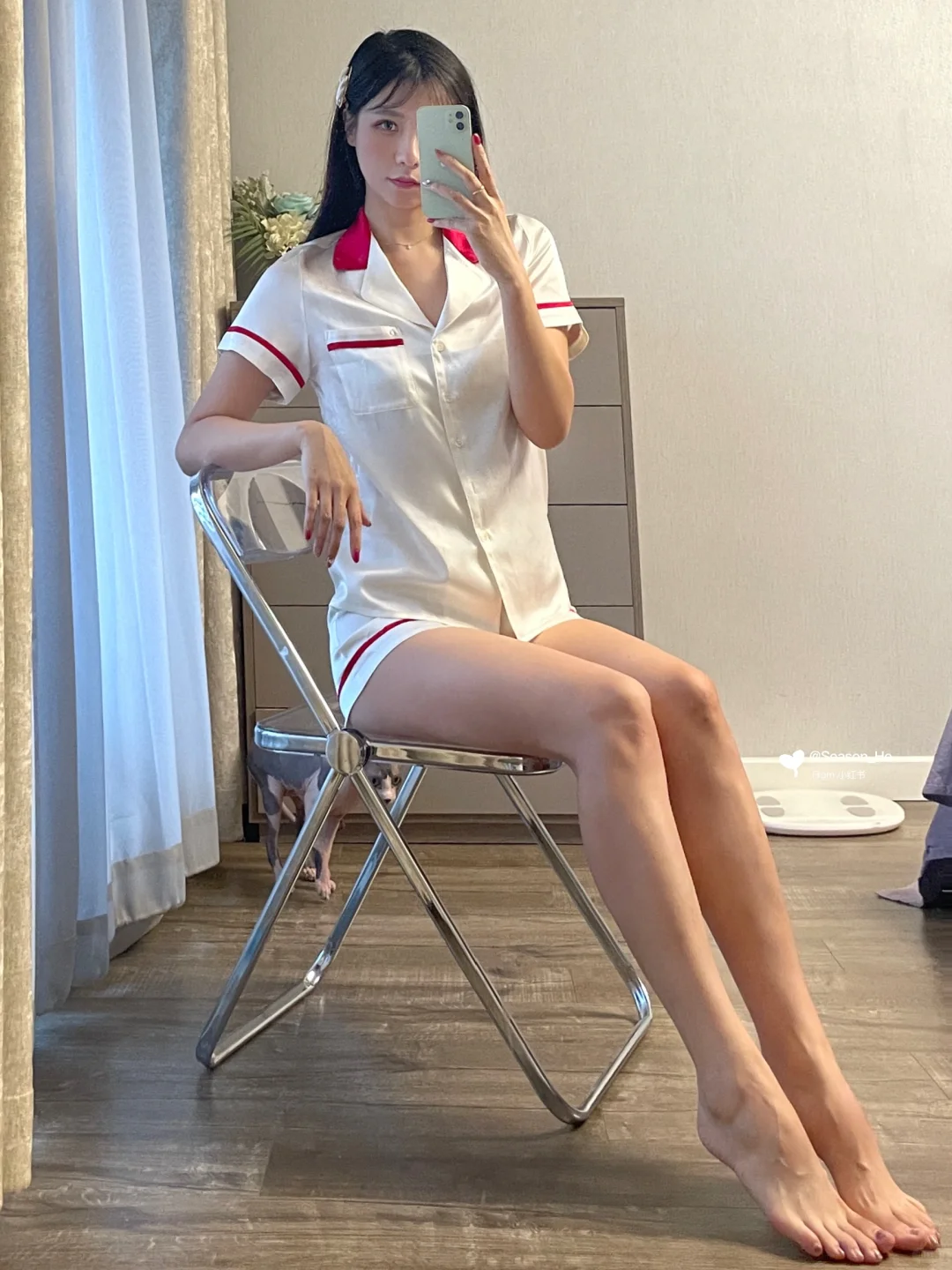 168/108 居家睡衣穿搭 今天是氛围感姐姐