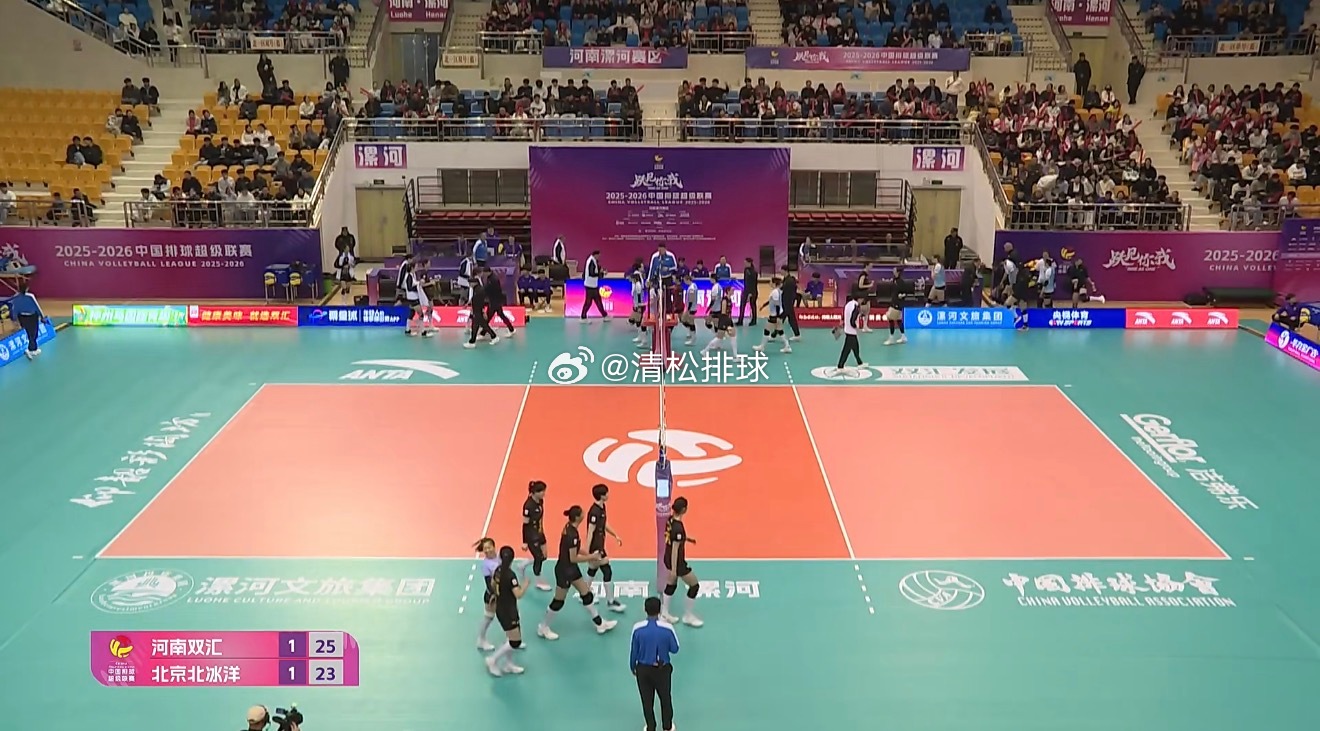 2025-2026中国女排超级联赛季后赛C组第19轮河南双汇vs北京北冰洋第二局