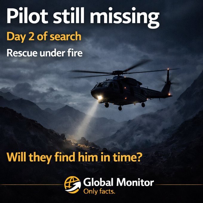 伊媒称美军试图炸死在伊失联飞行员¹ 奇怪现在还没有找到，已经超过24小时了。² 