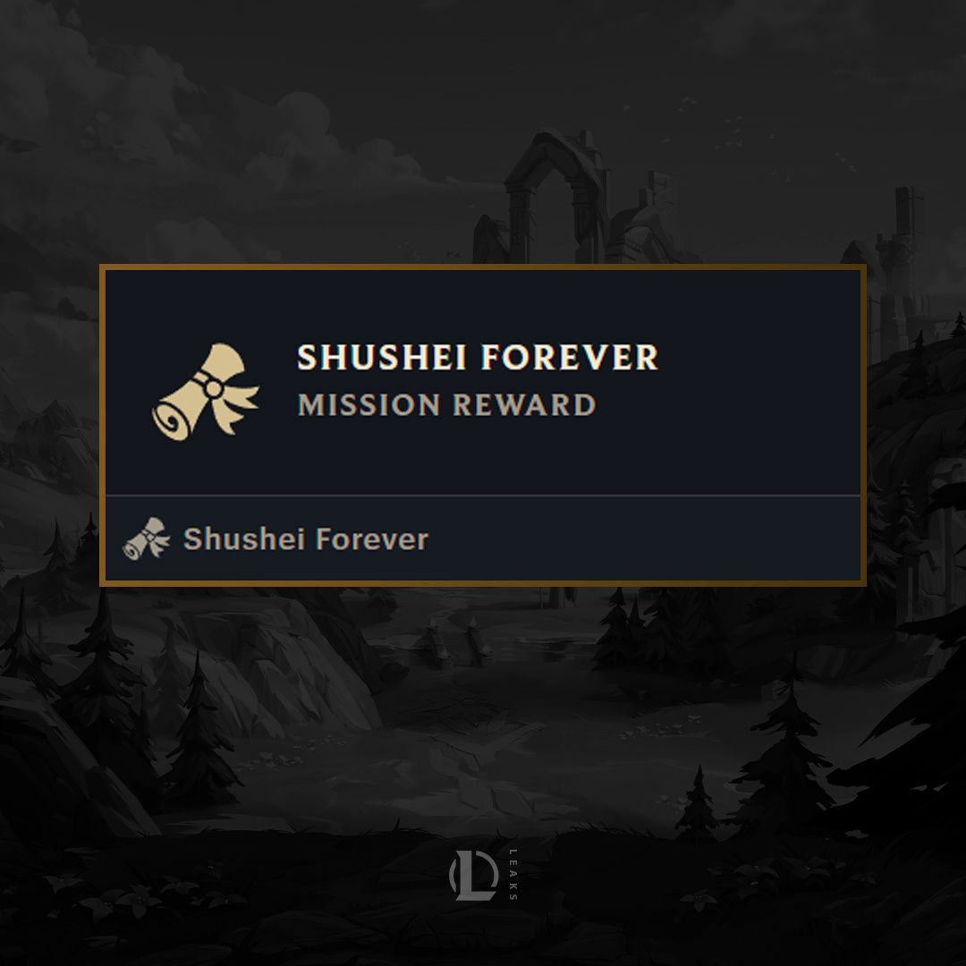 全新“Shushei Forever”称号，以纪念S1 FNC冠军战队选手 Ma