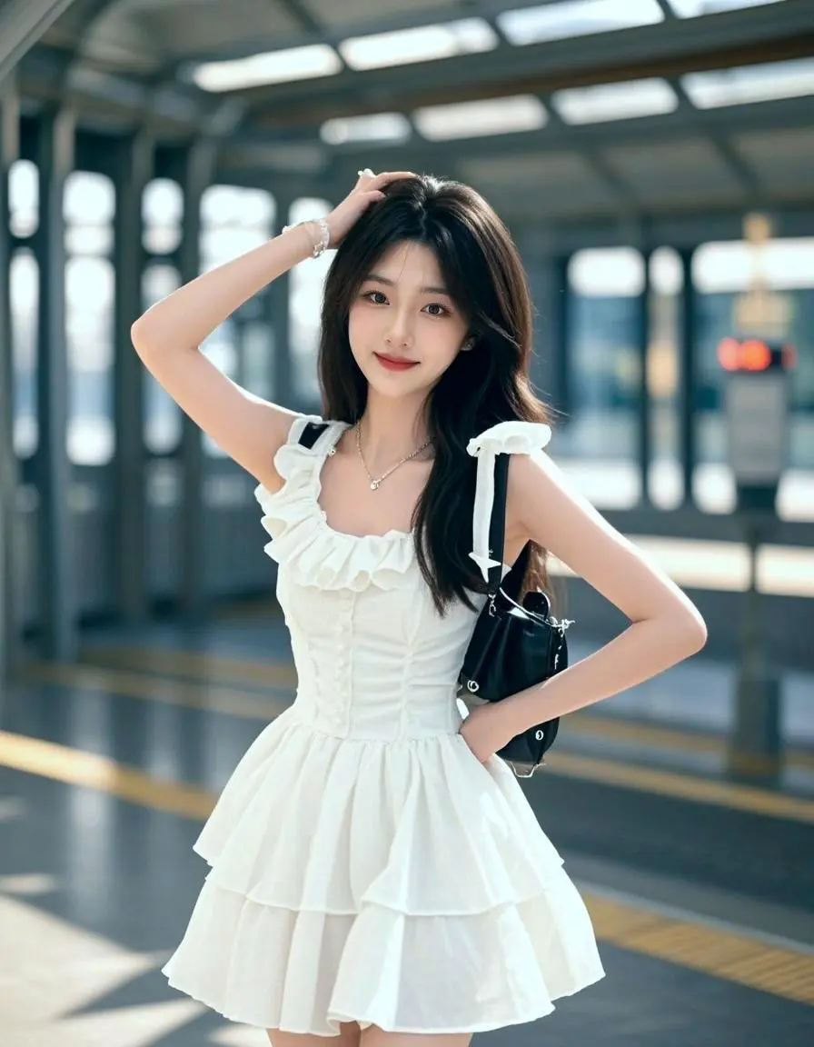 AI白裙少女