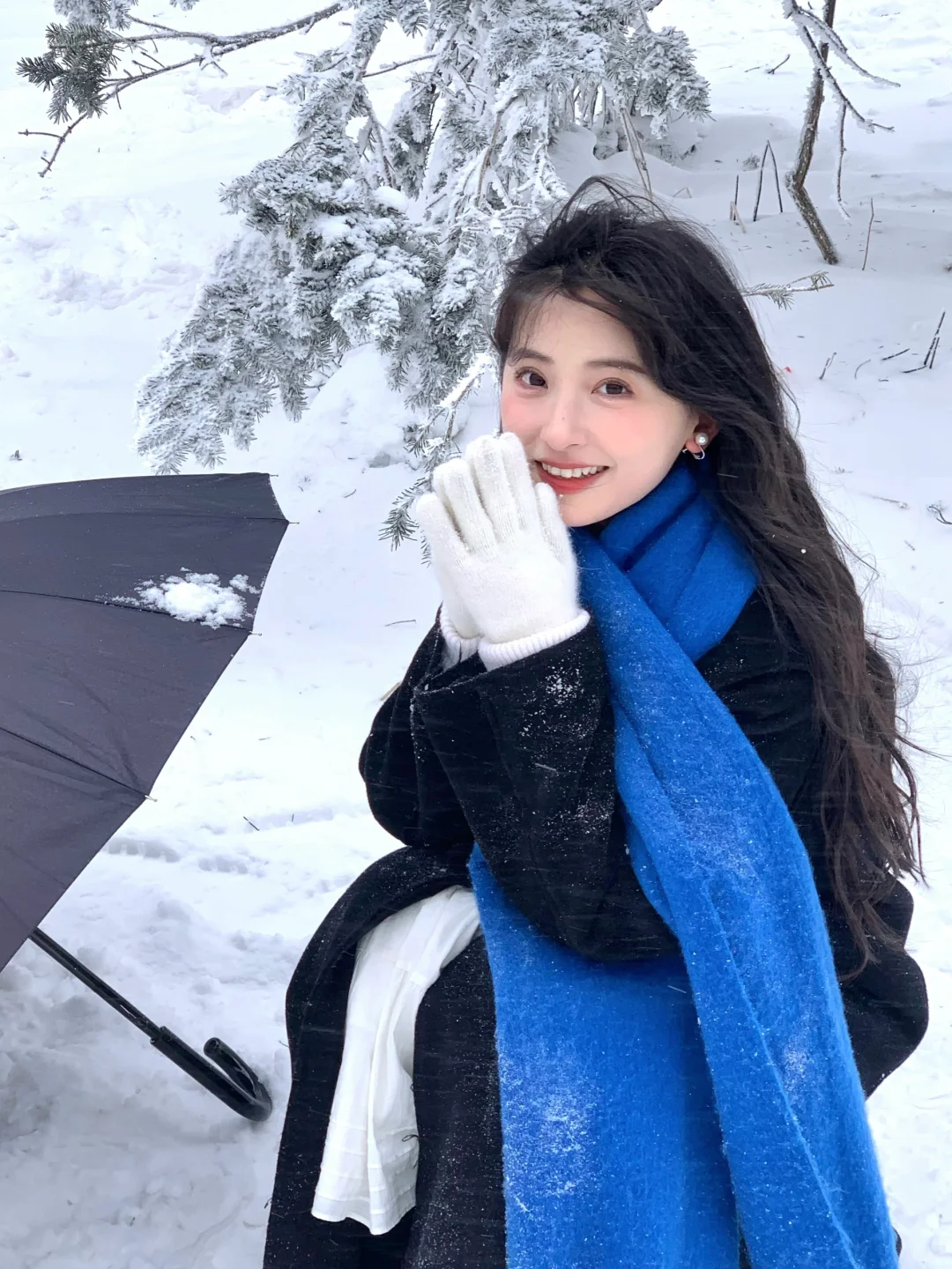 存一些水灵灵的雪天拍照姿势❄️