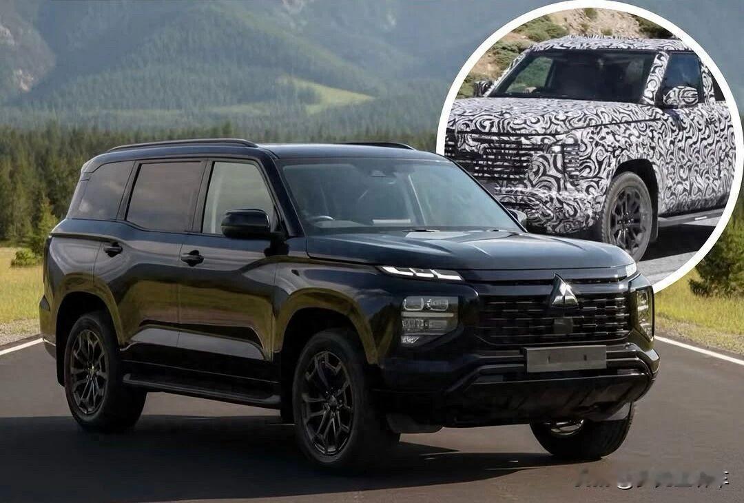 新款三菱帕杰罗实车疑似曝光，外观调整，内饰、配置均升级，新增2.4L插电混动