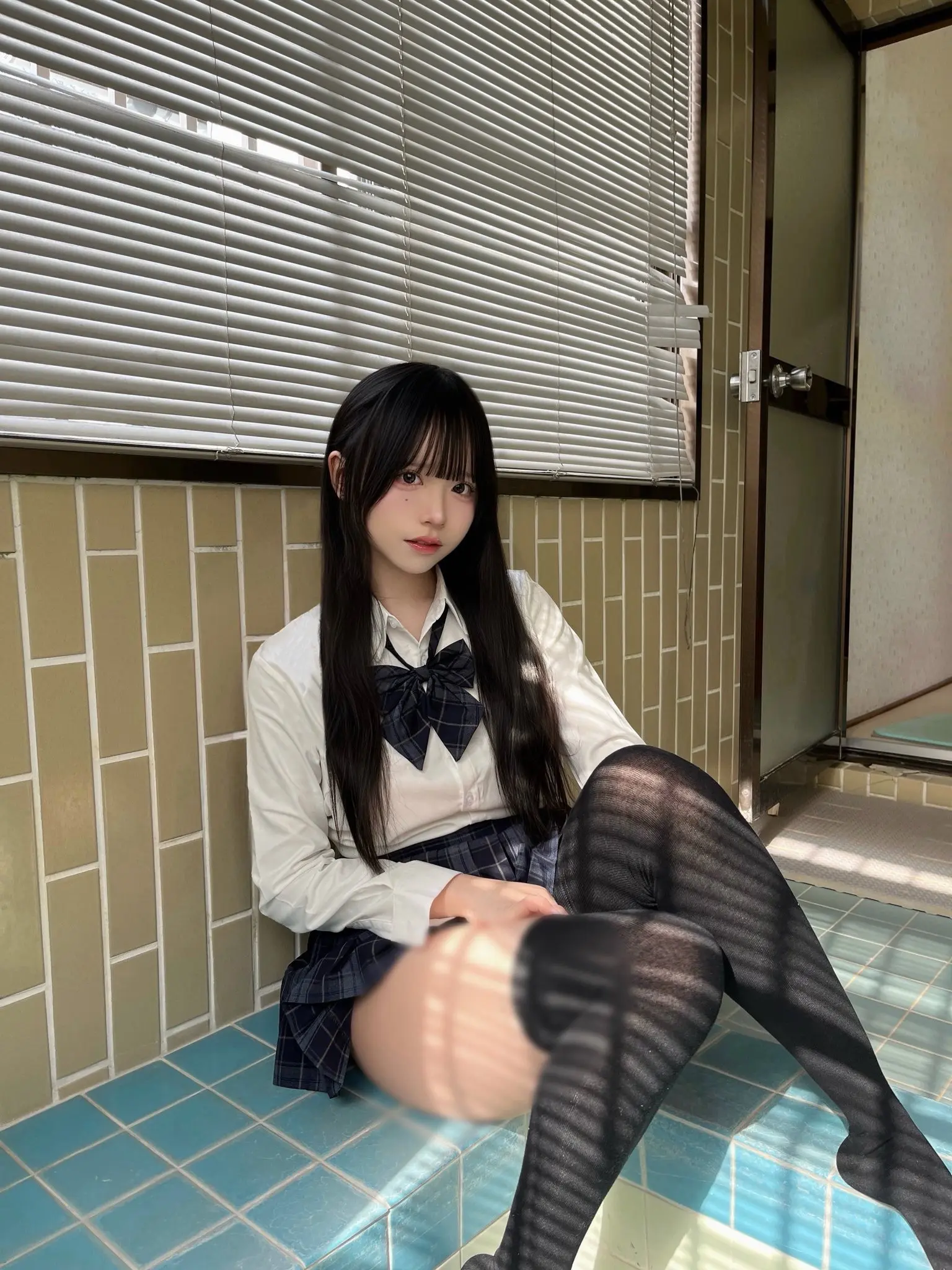 jk穿搭 jk制服 jk日常穿搭 女生黑色jk裙穿搭展示 高颜值jk制服