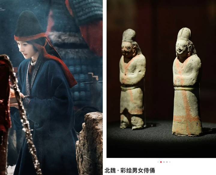 完美复刻恭谨内敛的仪态，眉眼之中却满是坚毅，此女就是如此细节 杨幂冯湮儿杨幂冯娷