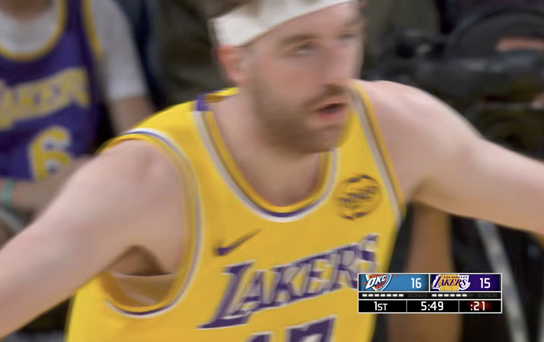 蒂米4中4，拿到10分！全场最高分了！雷霆vs湖人