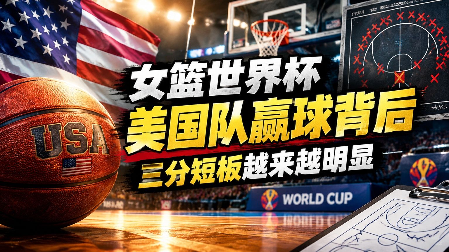 女篮世界杯，美国队赢球背后，三分短板越来越明显