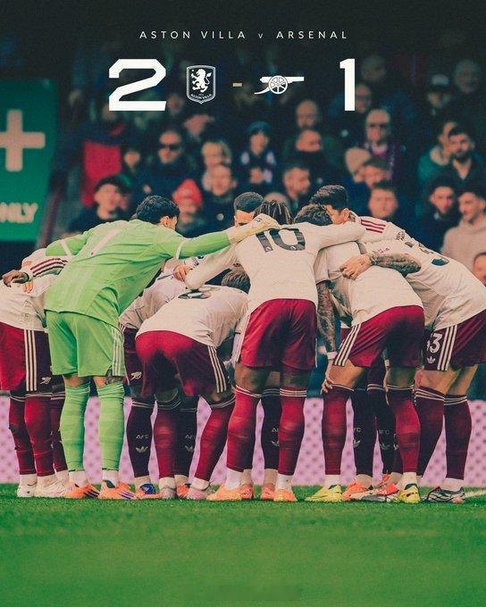 18场不败遭终结！塔帅：我现在很痛苦，本来一度占据优势要赢球了 维拉绝杀阿森纳 