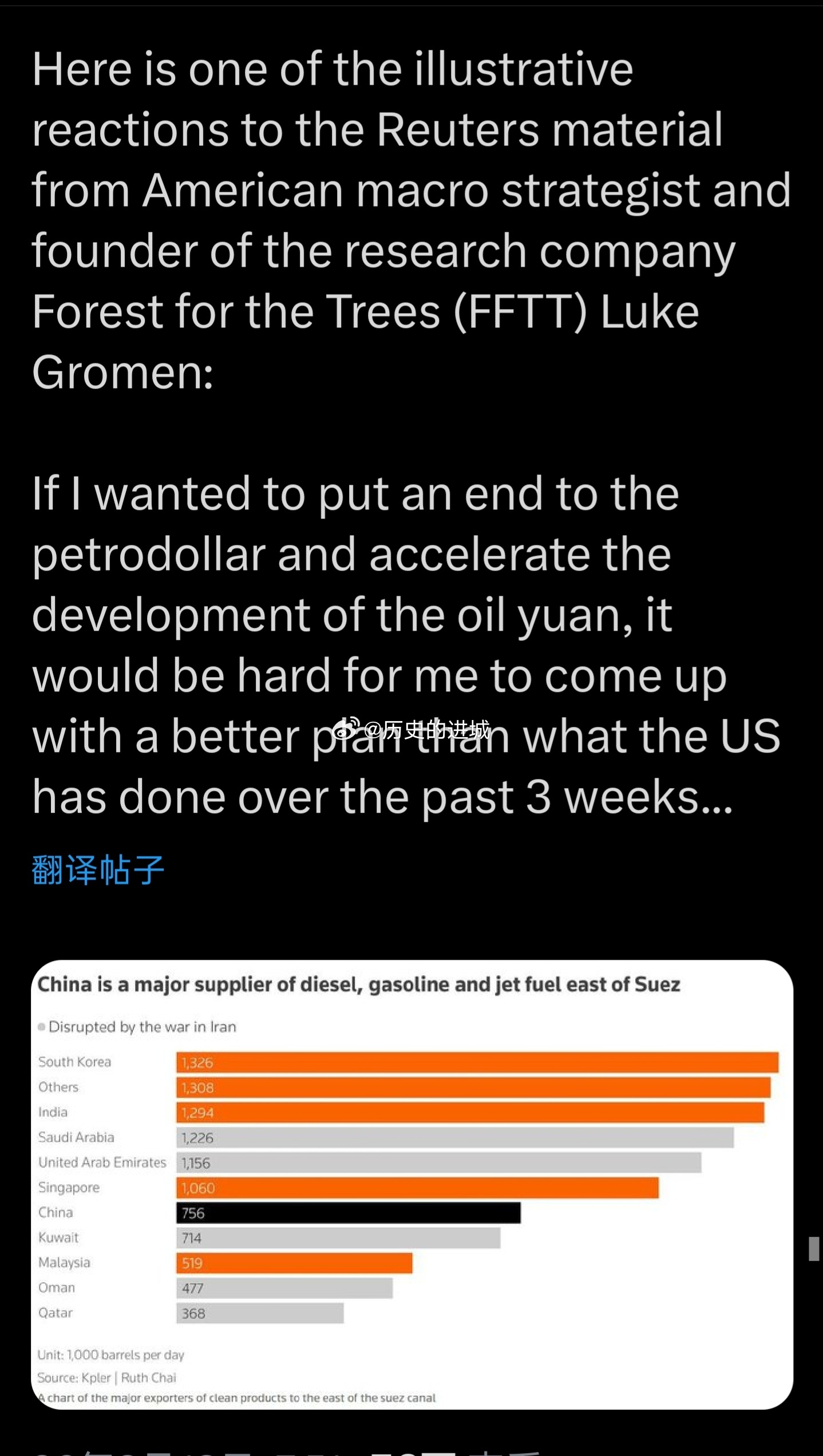 美国宏观策略师、研究机构“Forest for the Trees”（FFTT）