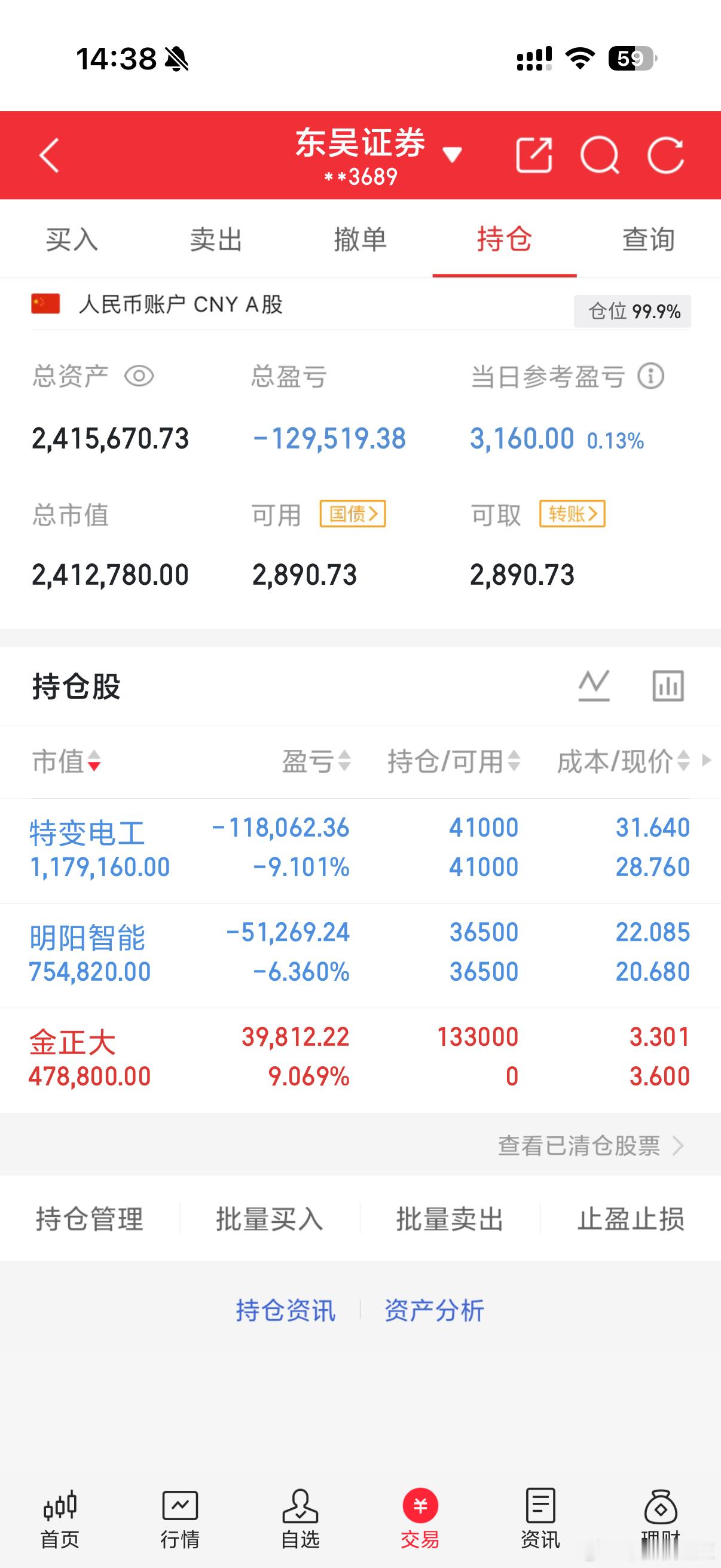 3.17/作业记录📝入：金正大持：特变电工/明阳智能特别声明：这只是小A个人的