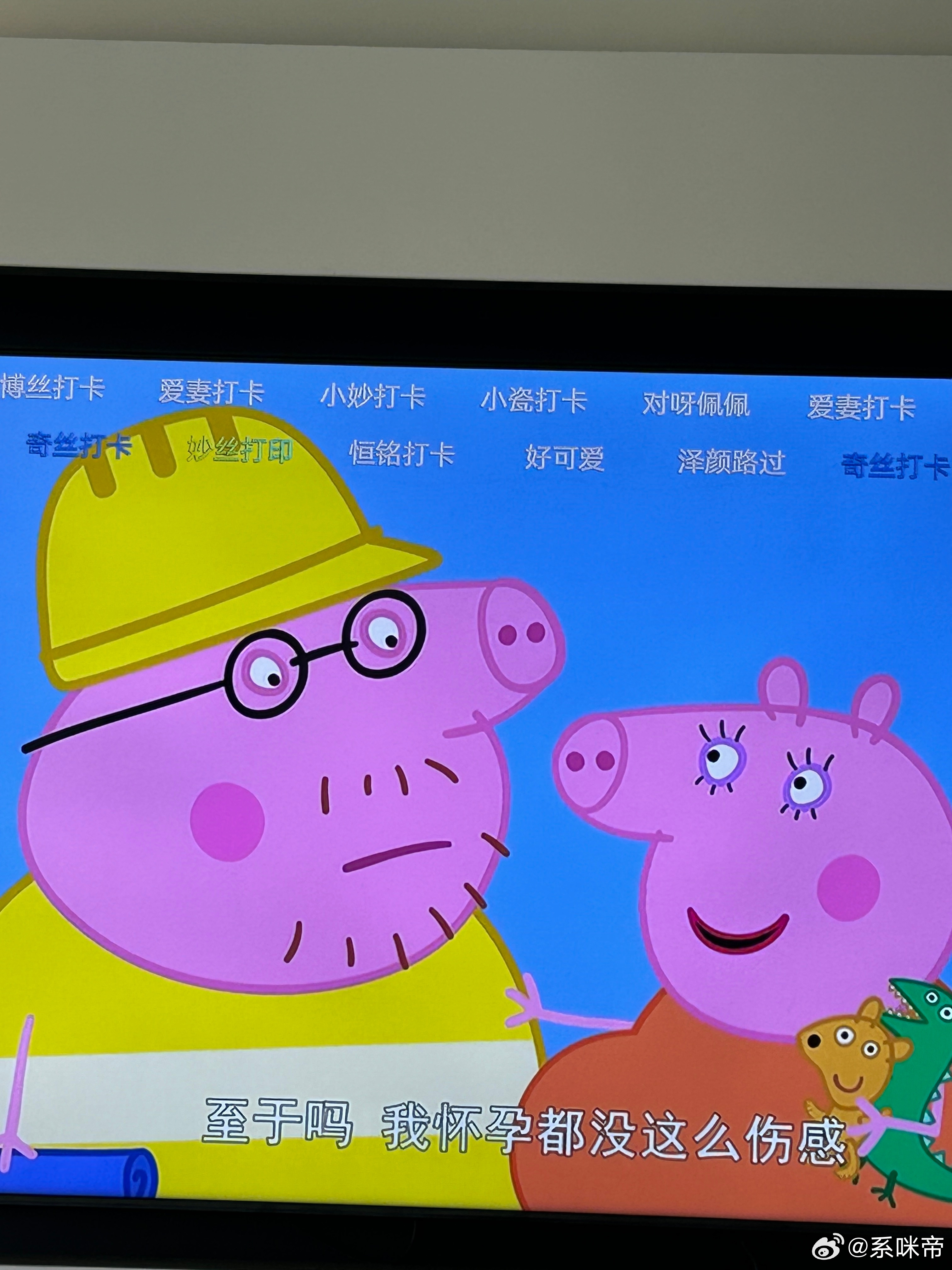 给小孩看会儿小猪佩奇 