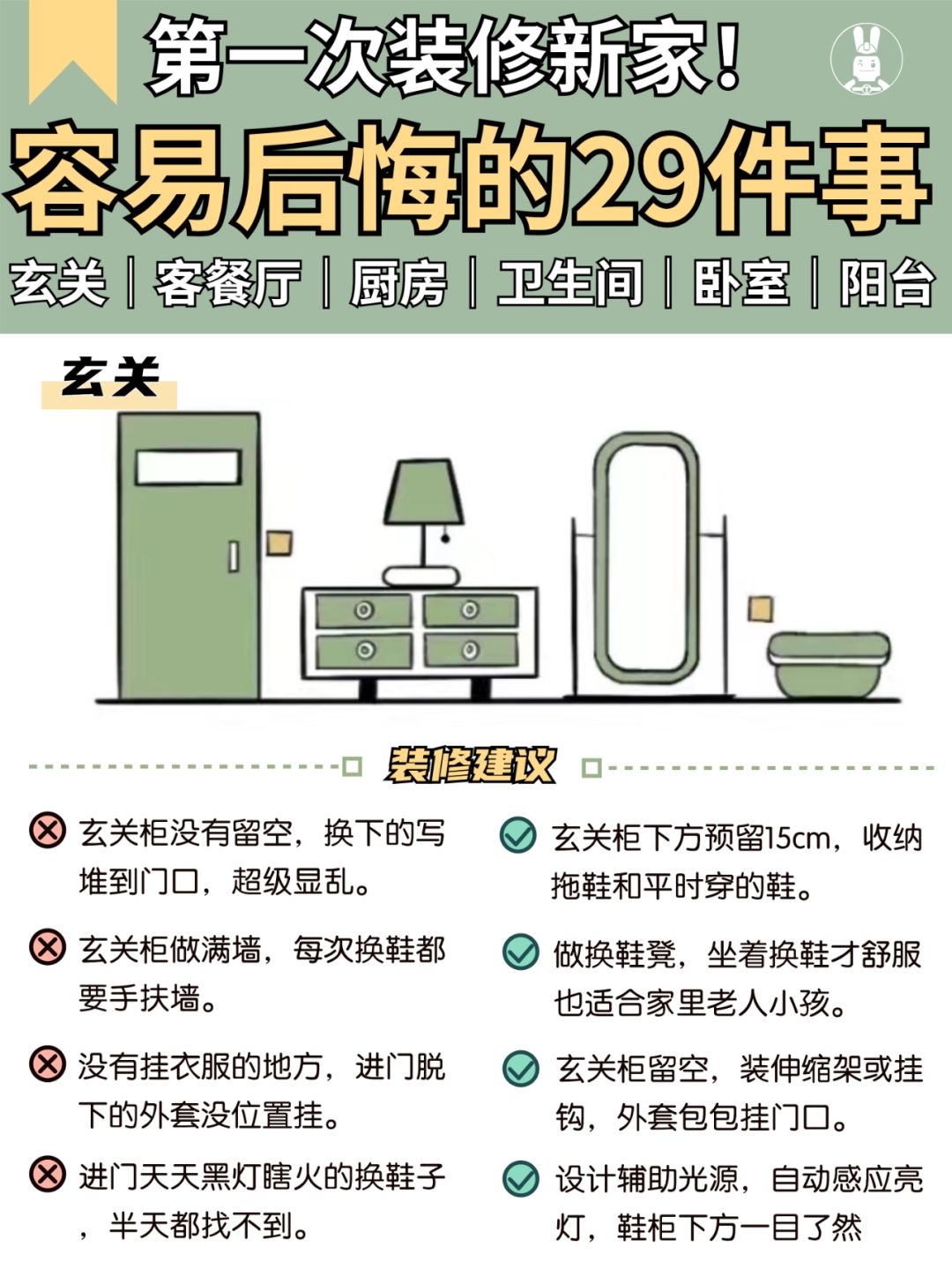 装修避坑✨第一次装修会后悔的29个地方