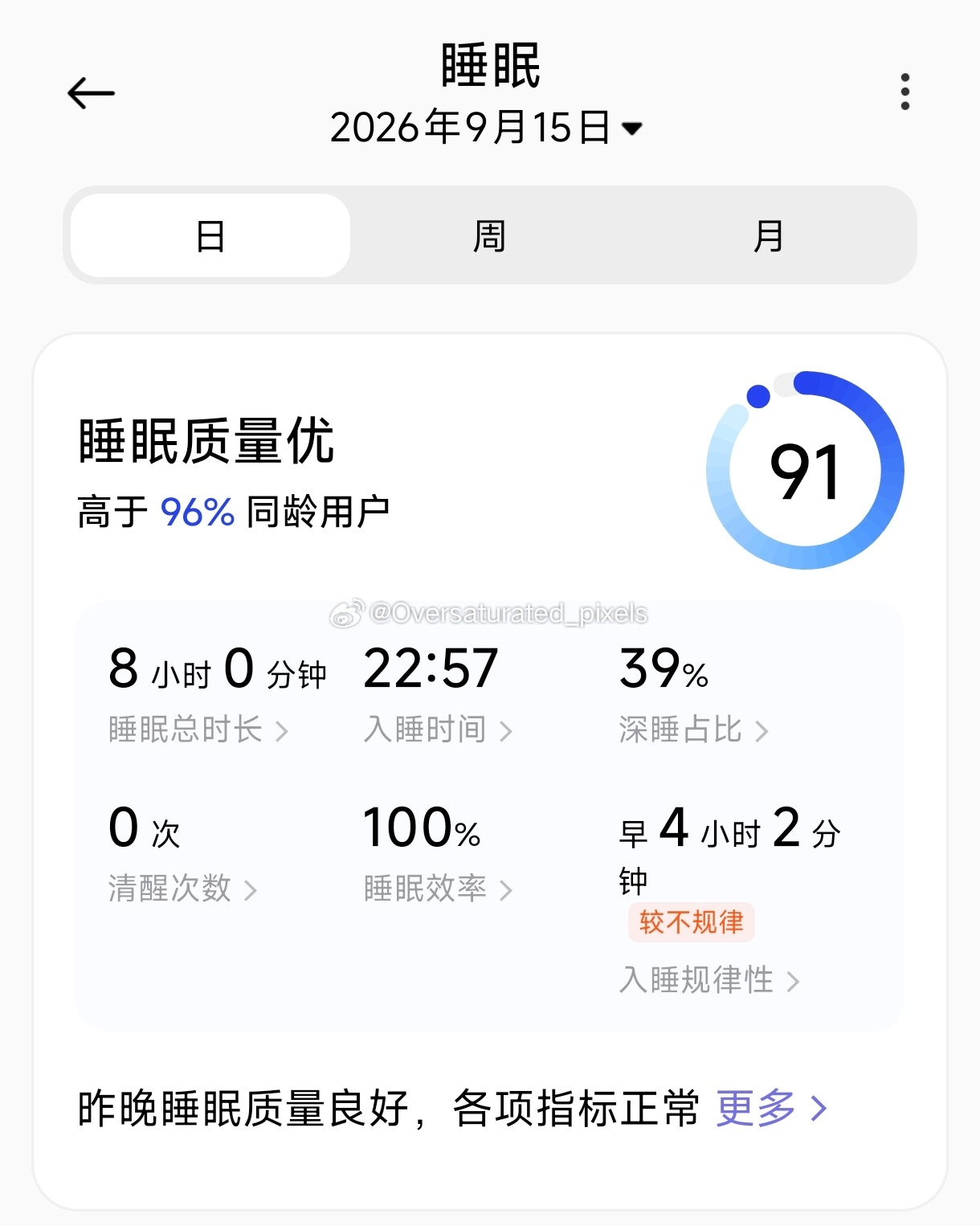 这么标准的睡眠竟然是我睡出来的？ ​​​