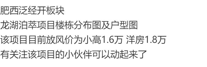 这找谁说理去。龙湖在肥西要卖个新盘说要卖1.6-1.8万/平。然后市区经开区的龙