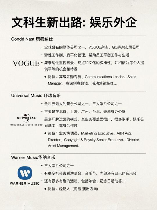 超适合文科生的新出路：娱乐外企