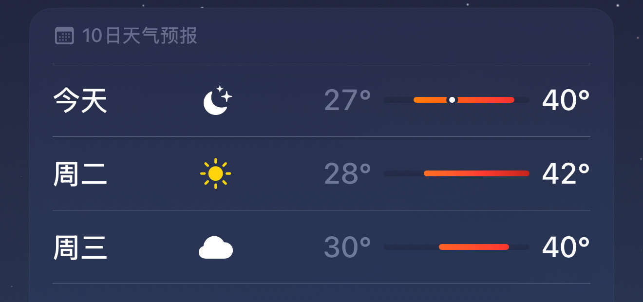 明天要热化掉了。 ​​​