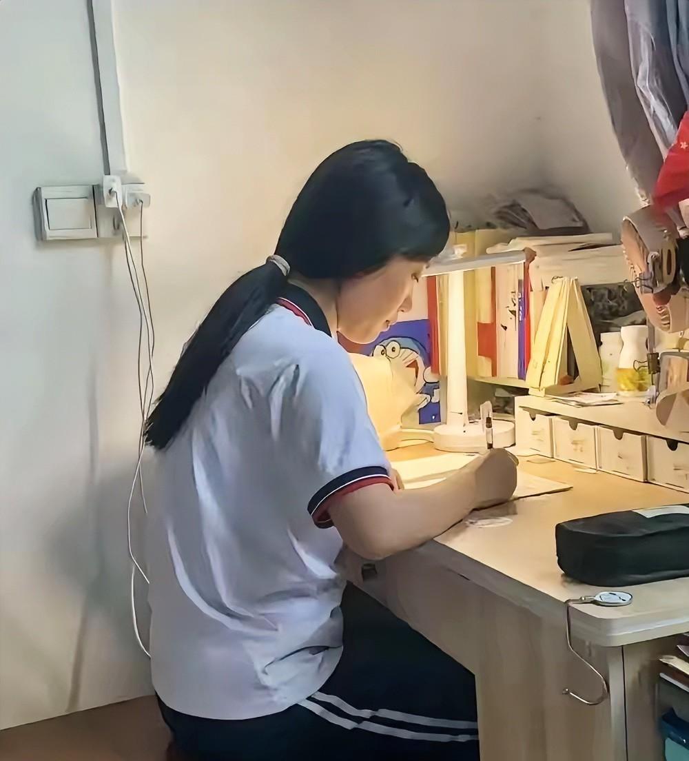 一万元奖金还没到账，

徐锦息就在作业本背面列好了12项开销。

她今年18岁，