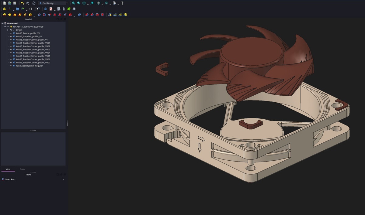 猫头鹰宣布提供3D CAD风扇模型用于机械设计、渲染或动画等奥地利散热器厂商猫头