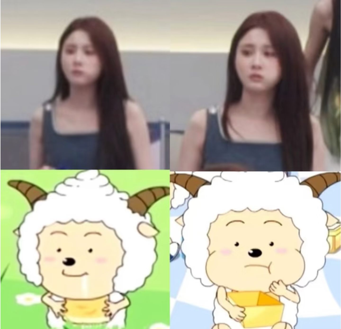 张慧雯模仿懒羊羊表情包张慧雯回应懒羊羊塑 谁被张慧雯模仿懒羊羊可爱到了！软乎乎的