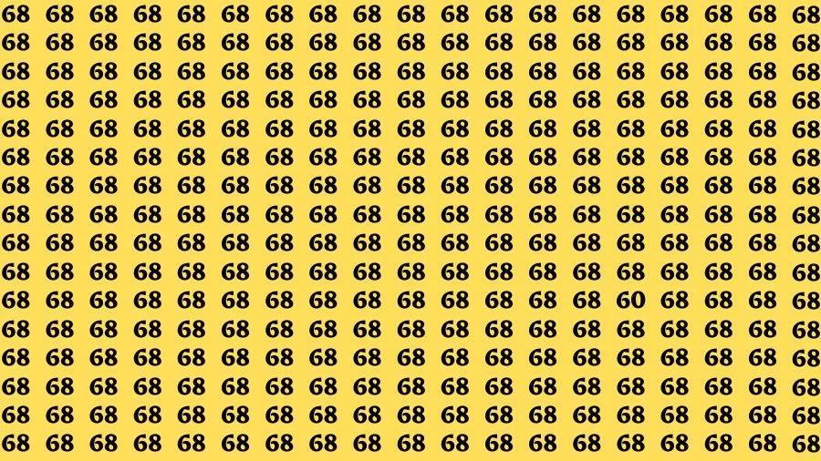 视觉错觉大脑测试：如果你有锐利的眼睛，40秒内就能找到数字60