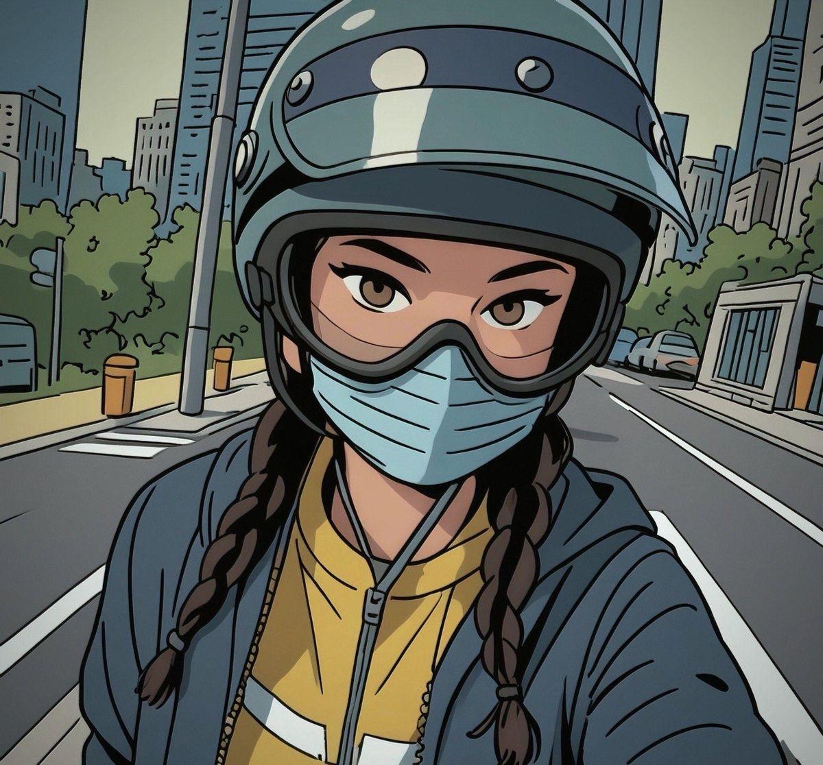 西安23岁女子深夜骑摩托车回家，本就满心忐忑，没想到竟在路口等红灯时，突然被三名