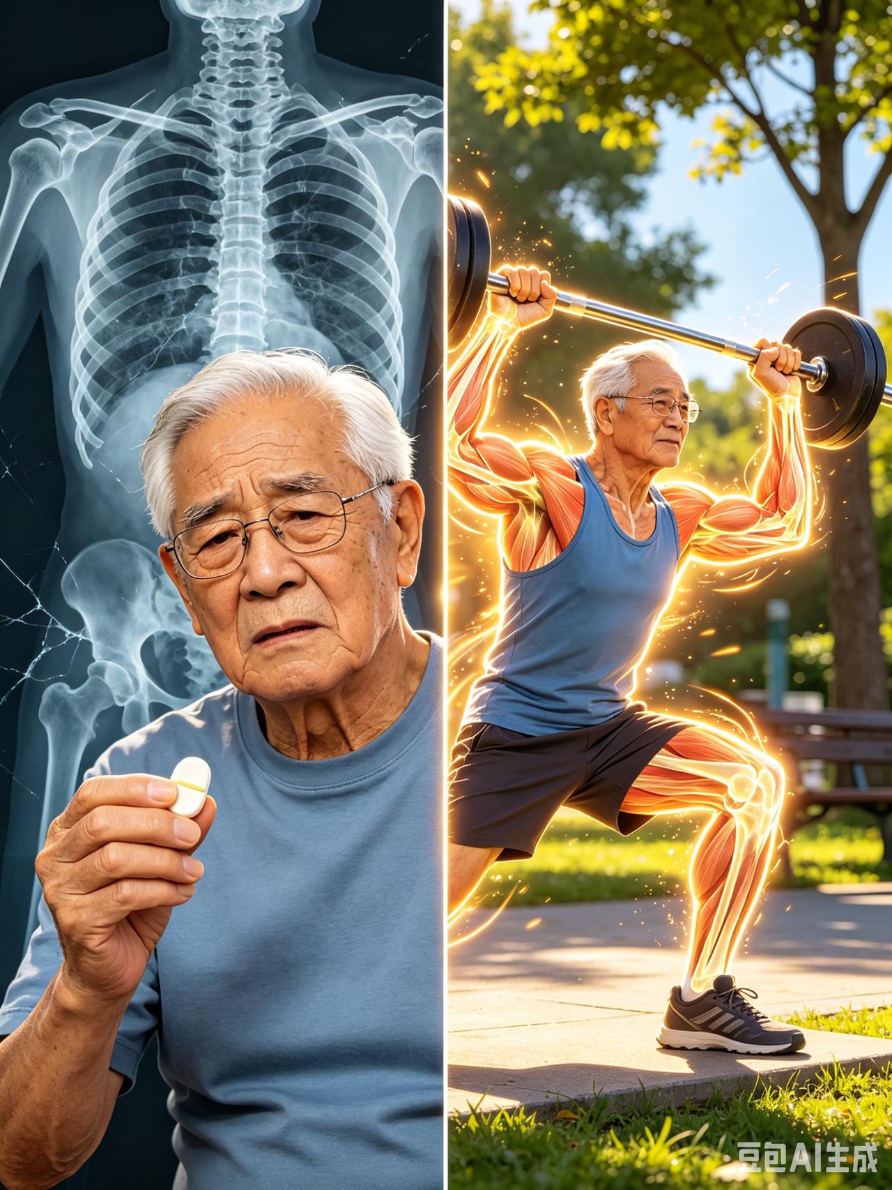 补钙多年一摔就骨折？医学界公认：光补不练，吃再多钙也留不住

不少中老年朋友有个