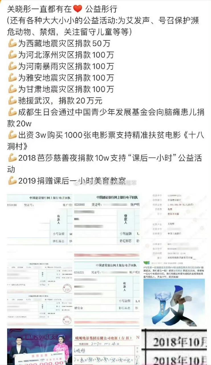 关晓彤驰援广西水灾晓彤一直都在默默的做公益，身为粉丝非常的自豪
