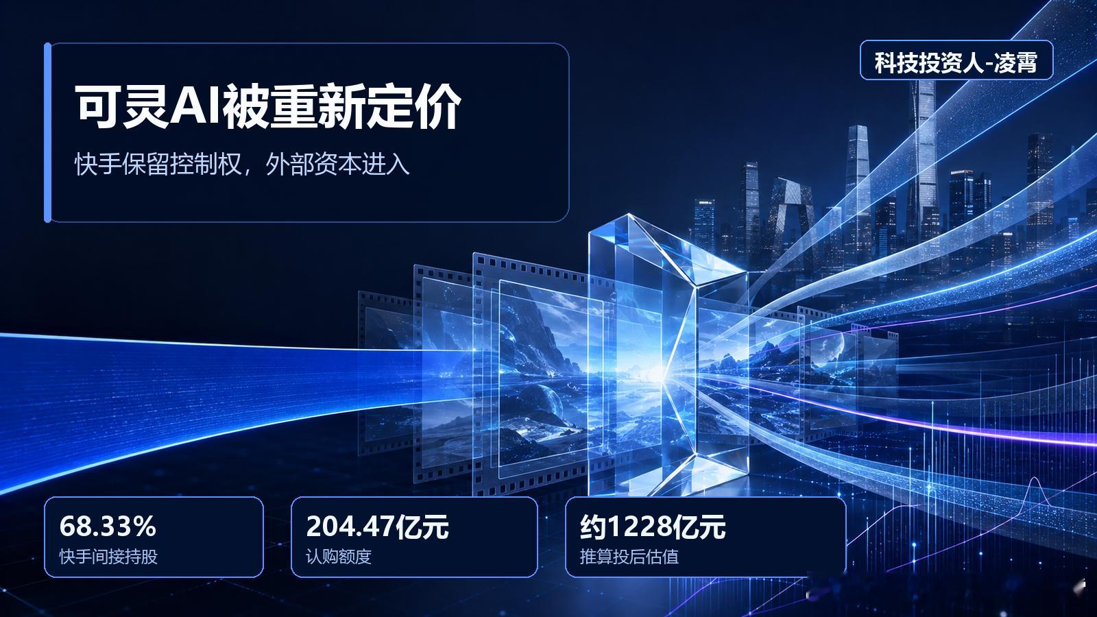 快手可灵AI这一轮，最值得看的不是204亿元，而是谁把钱投进来了。8月31日，快
