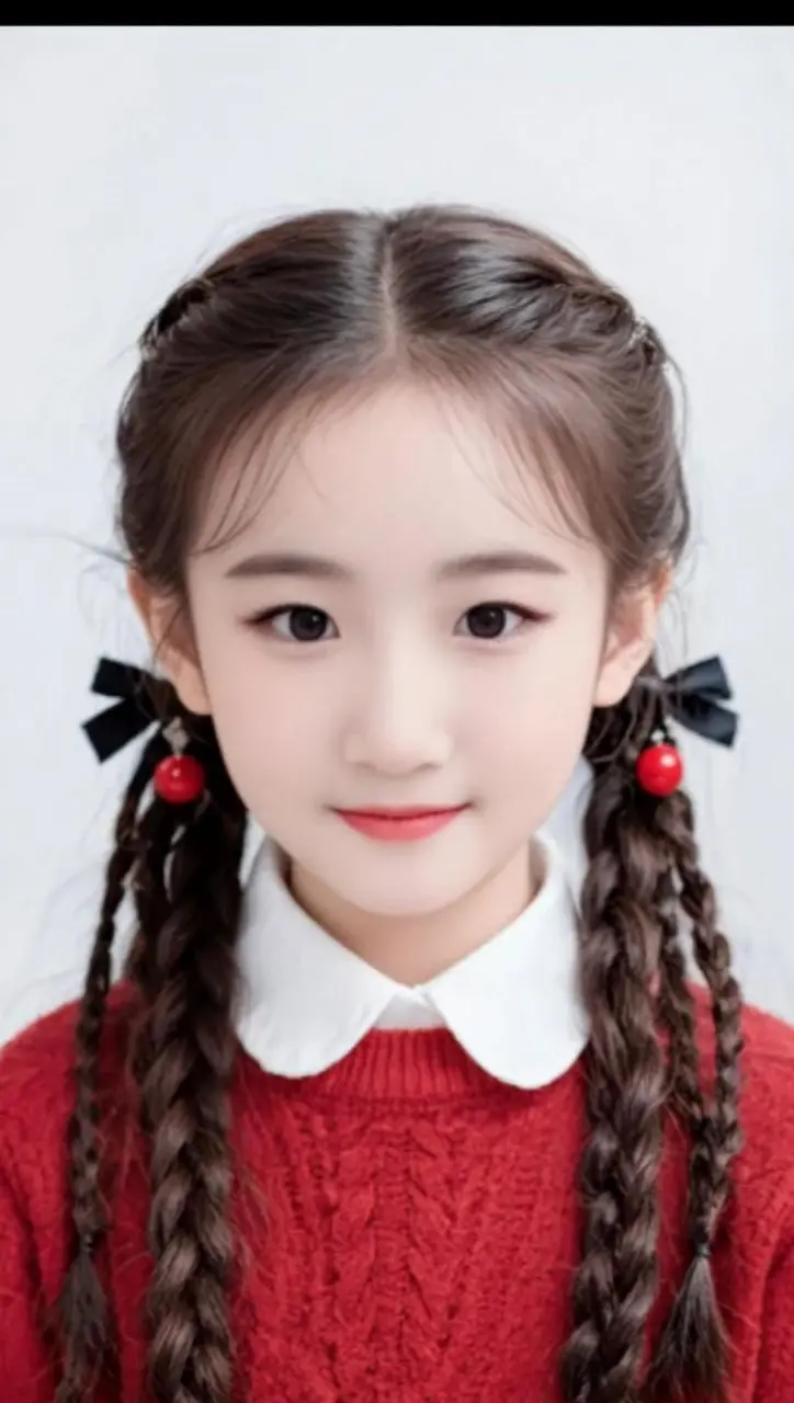 AI甜美双辫照 随变ai随便玩