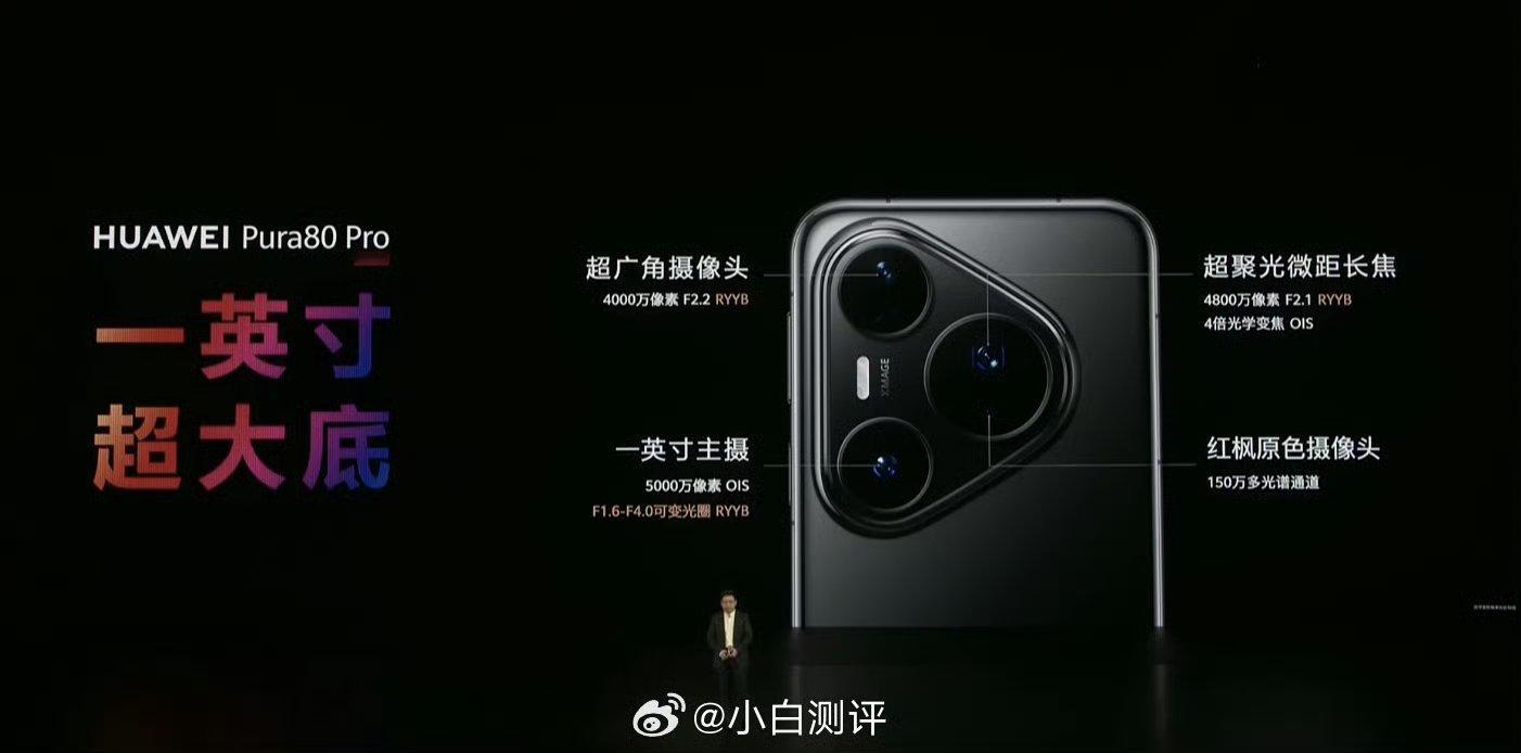 华为发布会华为Pura80 Pro和Pro+这个相机配置不错吧！ ​​​