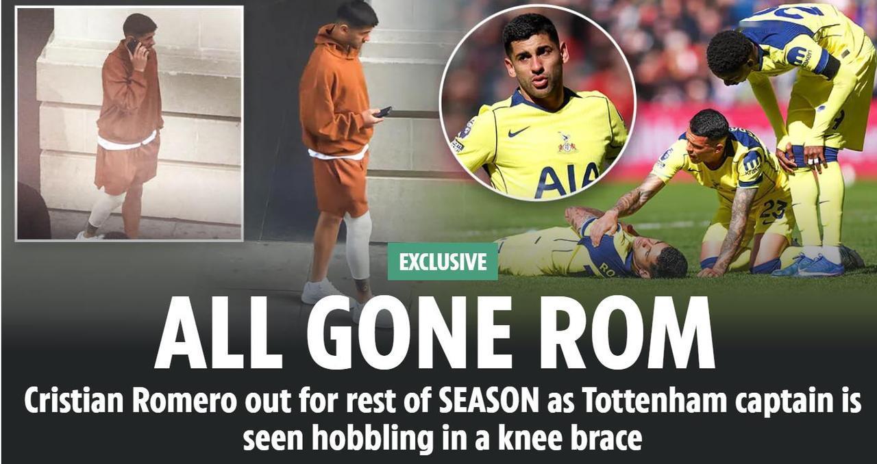 热刺队长罗梅罗可能已经踢完了代表球队的最后一场比赛，在和桑德兰的比赛中，罗梅罗被