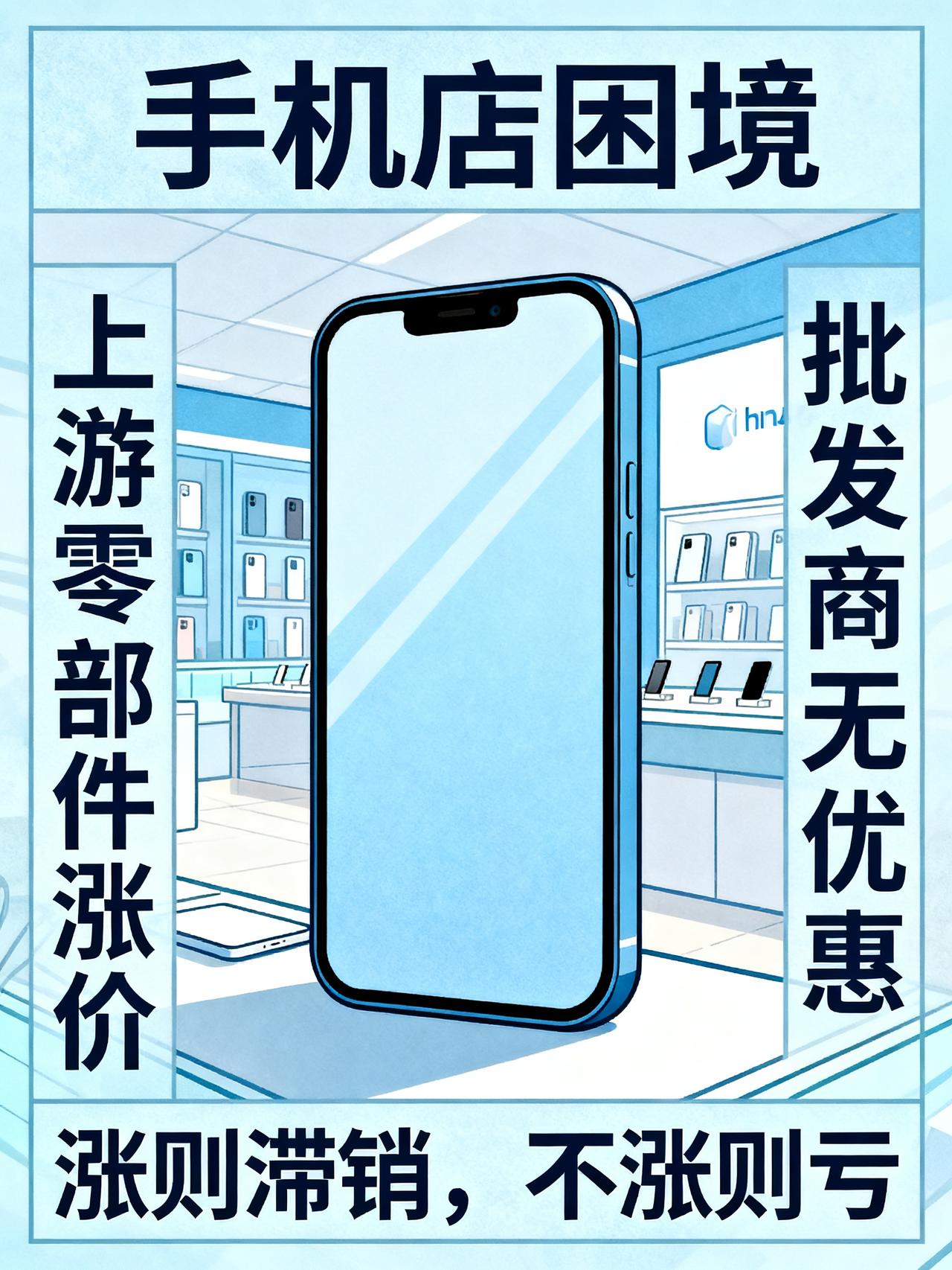 手机店老板：现在的手机，涨也难，不涨也难
今天逛了一下手机店，发现现在的手机真的