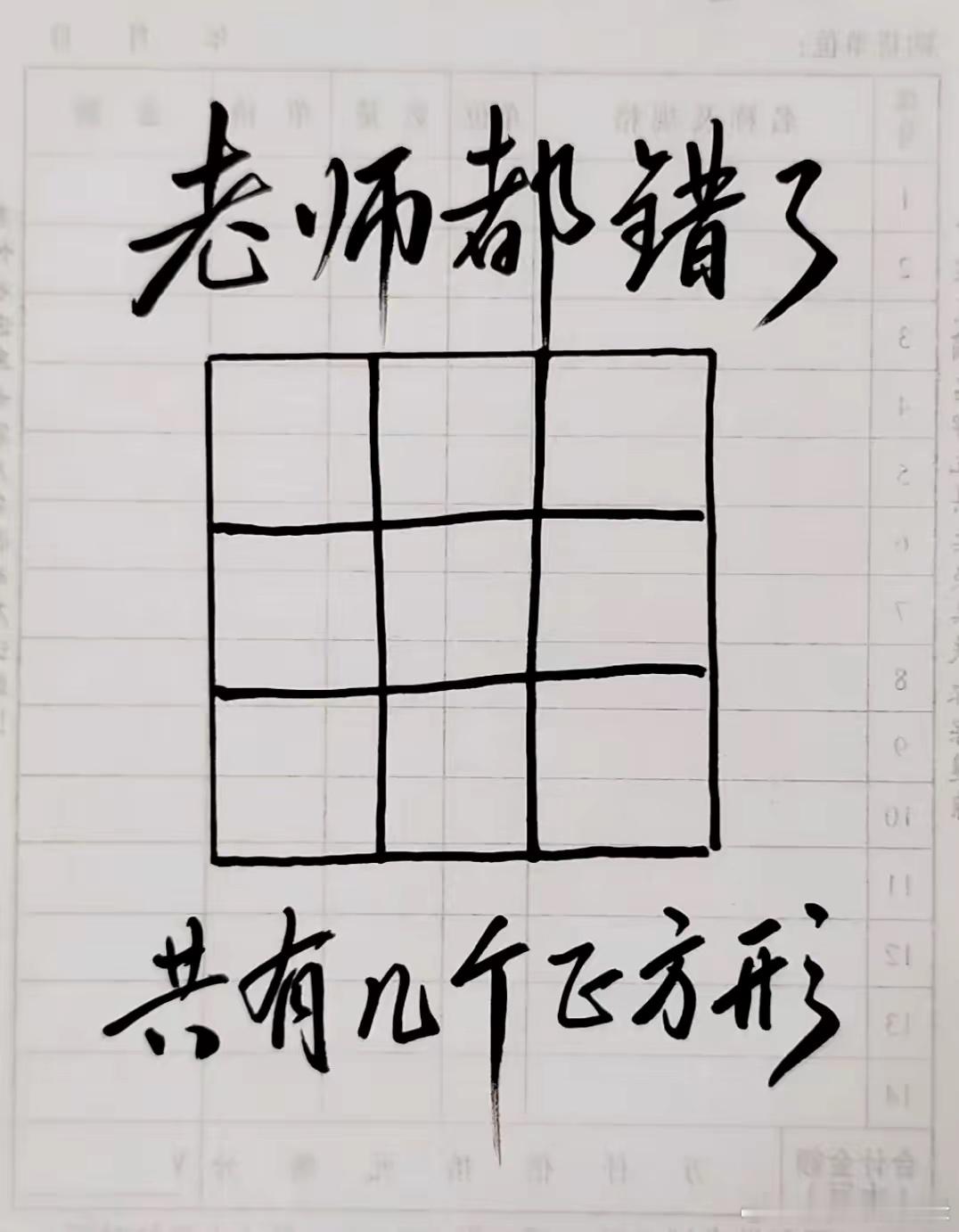 只有细心的人才能数对的一道题，你能数清楚嘛？请问图中共有几个正方形？ 
