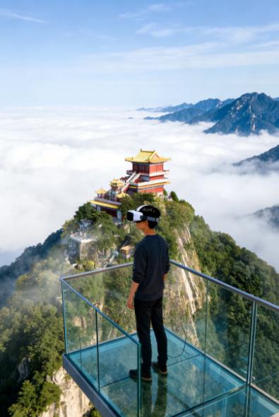 近日，国内首个实景XR体验项目“方寸奇境·南五台”，同步落地西安长安书院与长安万