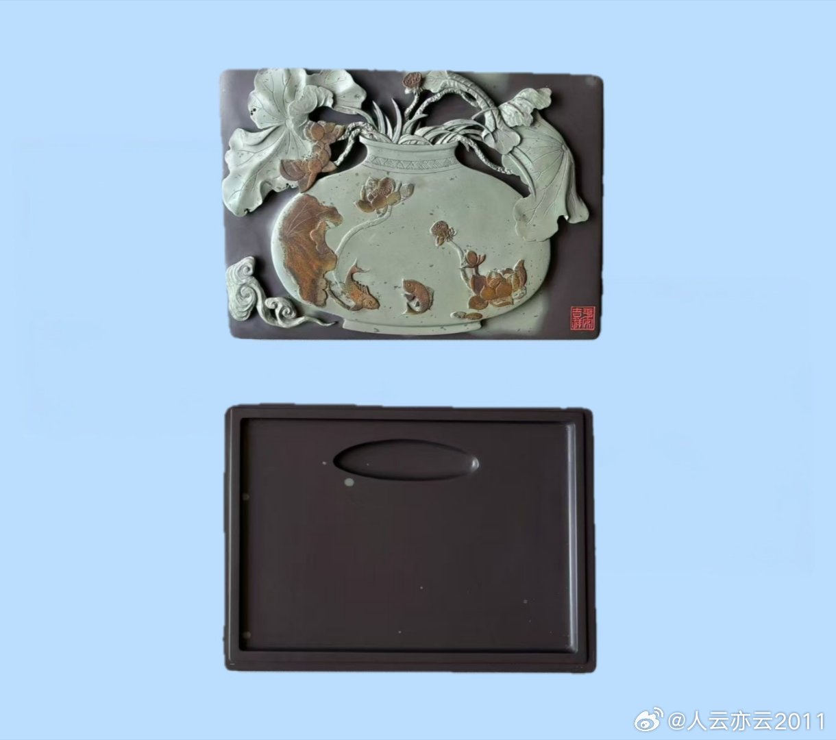 【精品展示】（二）砚台系列（6）：苴却砚❶～～张加龙作品⑫。与师友们分享，一手货