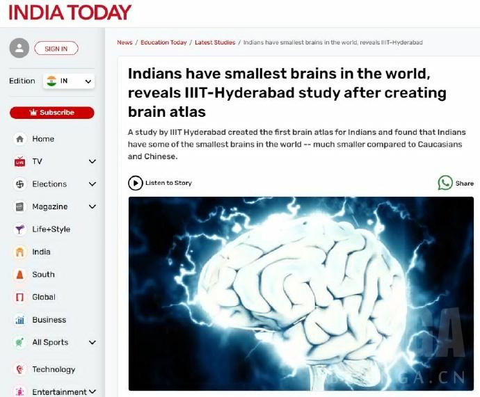 有些印度人在“自恨”方面竟然超过中国殖人，印度大学发布了一项最新研究成果，说印度