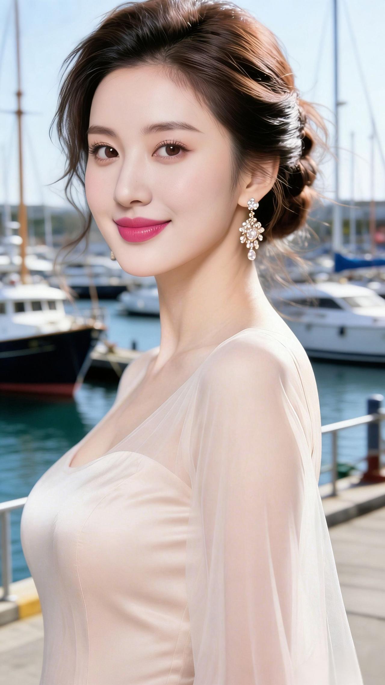 晴日港湾漾清风
 
晴暖的天光铺洒在澄澈的海面上，漾起细碎的粼粼波光。洁白的游艇