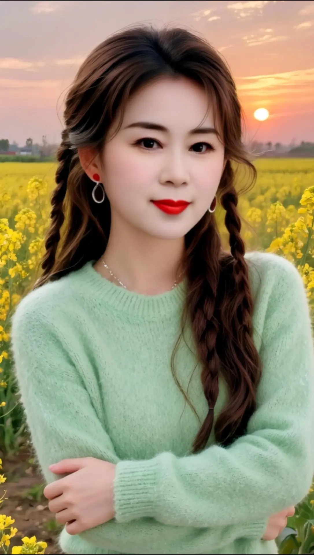 AI田园逆光照 随变ai随便玩