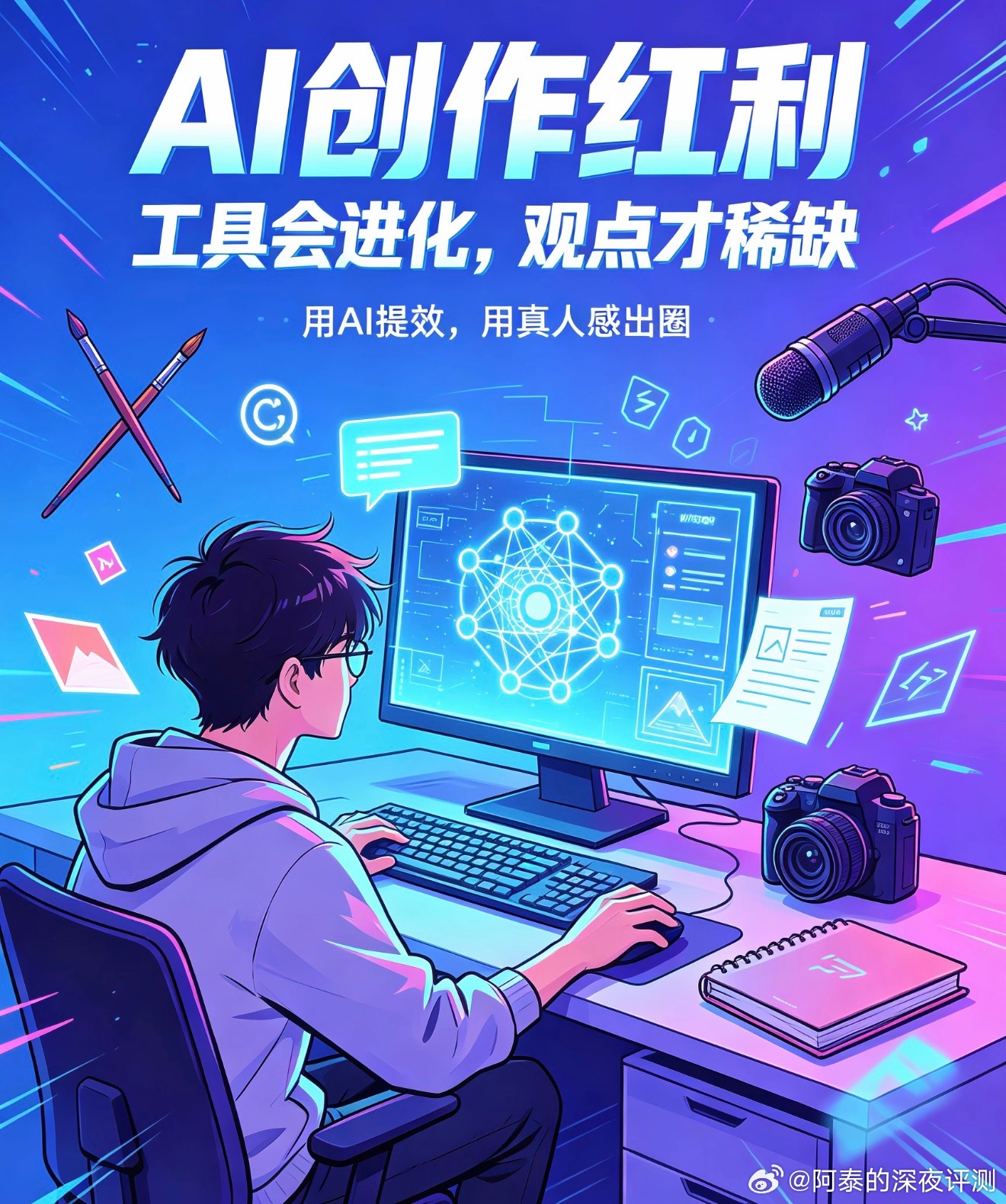 自媒体红利期只剩AI了很多人说现在自媒体唯一的红利就是AI，但深耕行业就会发现，