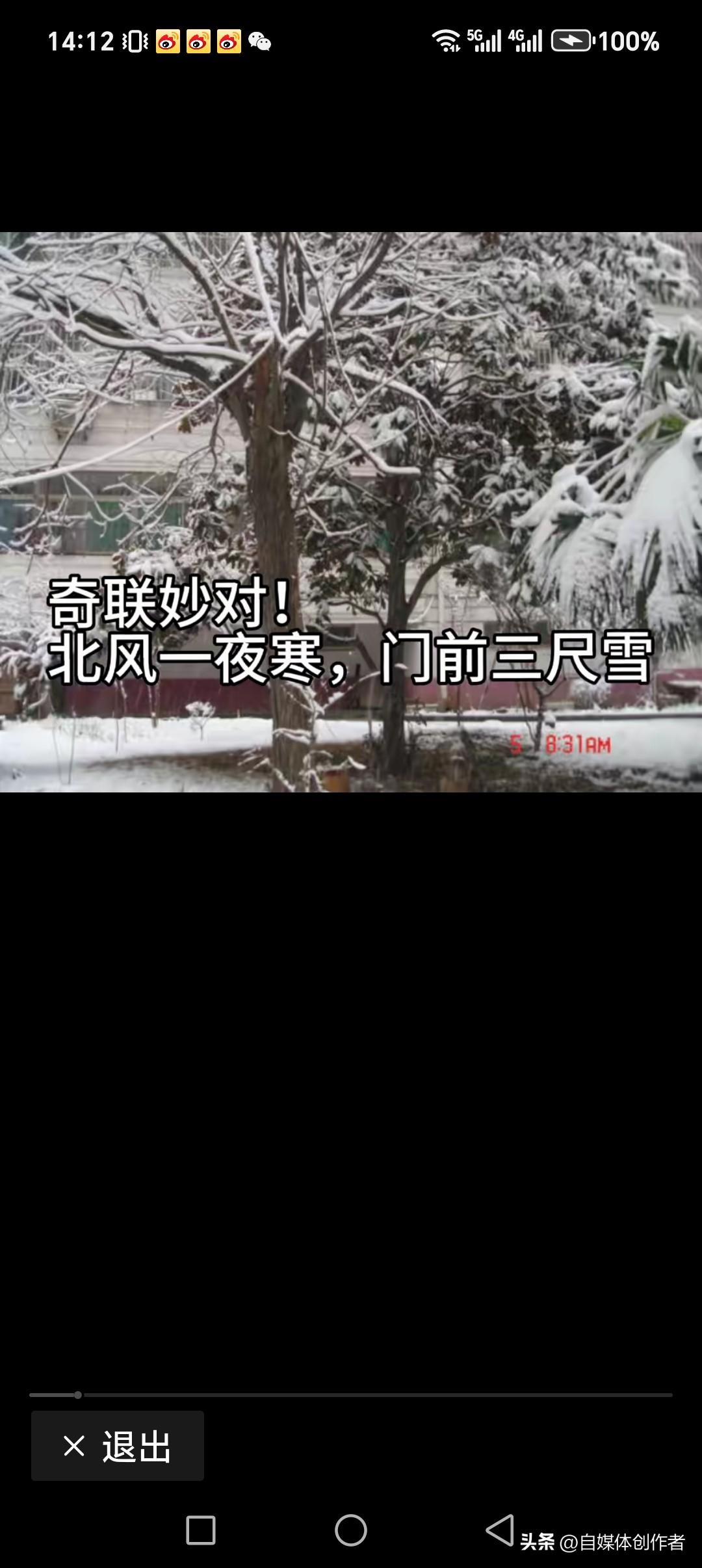 北风一夜寒，门前三尺雪
东日渐晨起，屋后万丈光