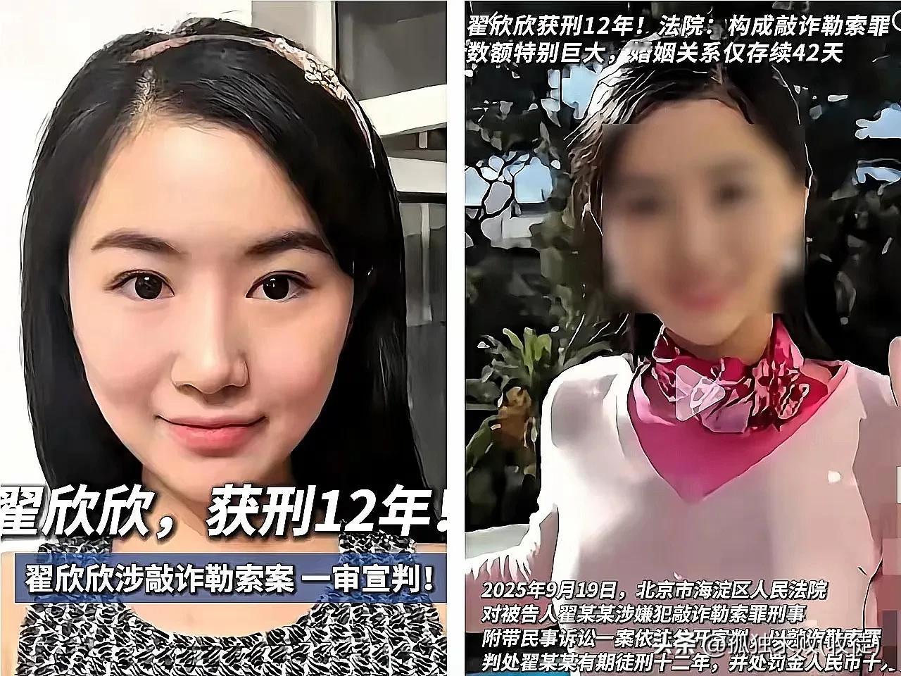 等出狱都绝经了，翟欣欣被判12年监禁
大快人心！翟欣欣被判12年！
这事儿拖了8