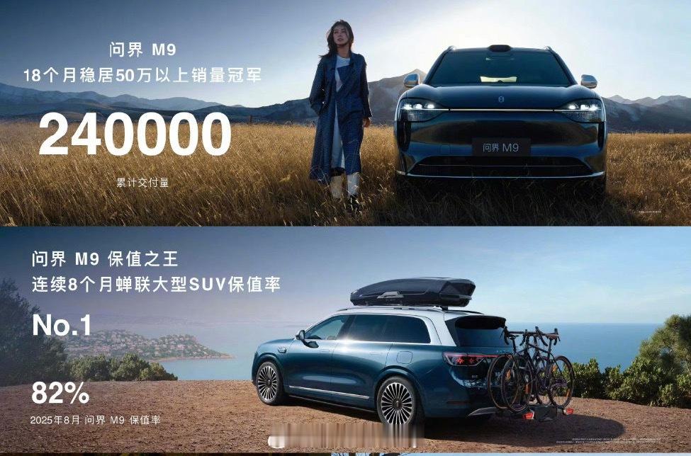 问界M9上市两周年交付超26万台 50万级交付量还是挺惊人的，问界M9自发布之后