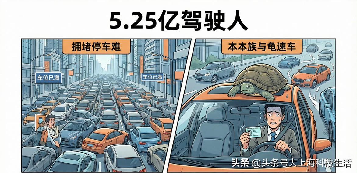 看到这个数据我是真惊呆了，平均每不到三个人里就有一个有本的。怪不得现在哪哪都堵，