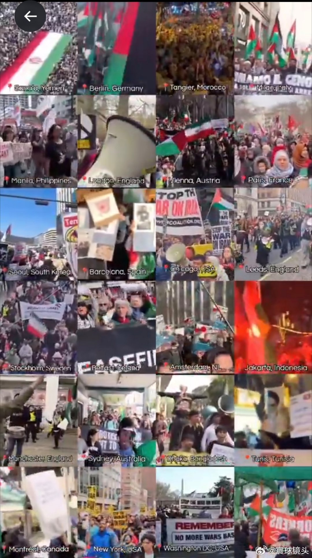 伊朗总统提醒邻国别被美以欺骗全球范围内爆发大规模抗议活动，反对美国和以色列对伊朗