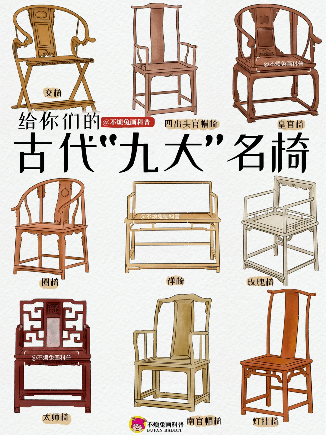 📕传统文化｜古代“九大”名椅❗️你知道几个⁉️